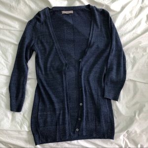 BR Heathered Indigo Cardigan